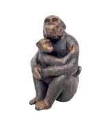 Beeldje - Chimpansee - Brons