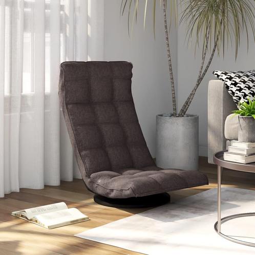 vidaXL Vloerstoel draaibaar stof taupe, Huis en Inrichting, Stoelen, Nieuw, Verzenden