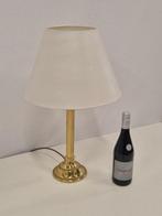 Buffet tafellamp - Messing, Textiel - 60 cm hoog.