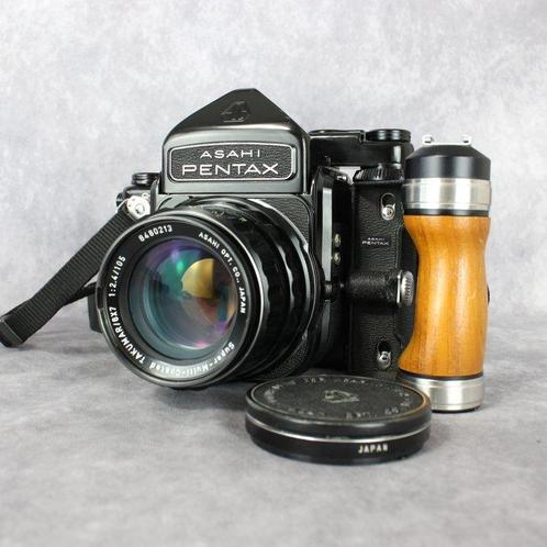 Pentax 6x7(MLU) Eye Level + TAKUMAR 105mm F1:2.4 Appareil, Audio, Tv en Foto, Fotocamera's Analoog