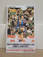 Affiche originale Les Adieux à Johan Cruyff (1978), Verzamelen, Nieuw