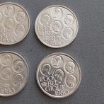 België. 500 Francs 1980, 8 pièces de monnaie (5FR + 3VL)