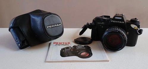 Pentax Super A + SMC-A 1.4/50mm + Winder ME II + AF-330 FTZ, Audio, Tv en Foto, Fotocamera's Analoog