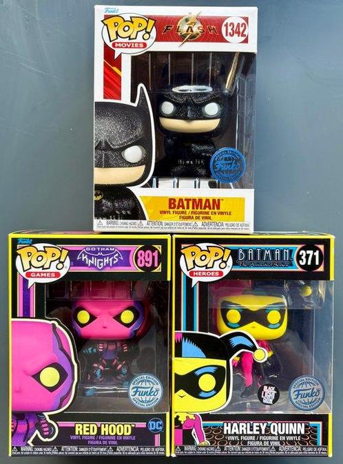Funko  - Funko Pop Batman, Red Hood, Harley Quinn, Antiek en Kunst, Antiek | Speelgoed