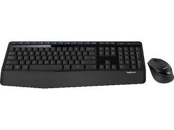 Logitech - Draadloos toetsenbord + muis - Azerty - Zwart, Verzenden