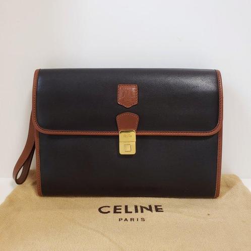 Céline - Black leather Clutch - Clutch, Bijoux, Sacs & Beauté, Sacs | Sacs Femme