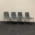 Complete set van 4 stuks Johanson Speed stoelen, antraciet, Huis en Inrichting, Stoelen, Gebruikt, Zwart