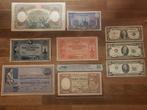 Wereld. - 9 banknotes - various dates, Postzegels en Munten