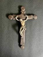 Crucifix - Hout, bron - 1700-1750 - Crucifix - 27 cm, Antiek en Kunst