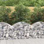 vidaXL Schanskorf gewelfd 100x50x60/80 cm gegalvaniseerd, Tuin en Terras, Verzenden, Nieuw