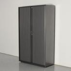 Gispen roldeurkast, antraciet, 195 x 120 cm, incl. 4 legb...