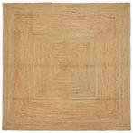 vidaXL Gebied Tapijt Beige 200 x 200 cm Jute, Verzenden, Nieuw