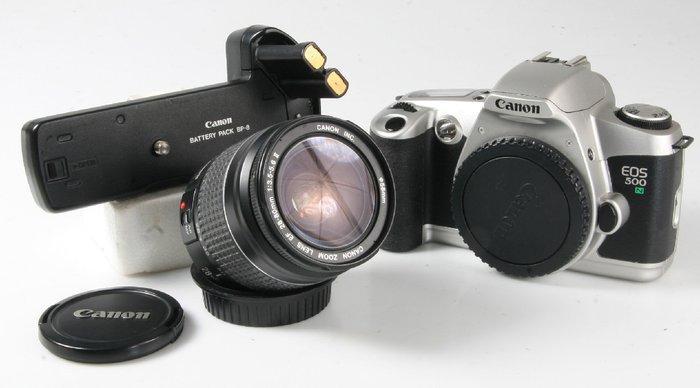 Canon EOS 500N + EF 4-5.6/28-90mm II - + Batterypack BP-8 |, Audio, Tv en Foto, Fotocamera's Analoog