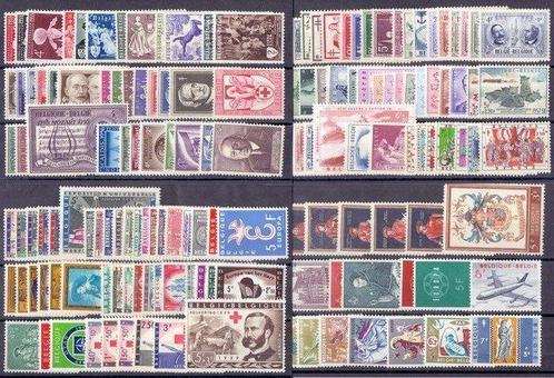 België 1953/1959 - 7 Bijna volledige jaargangen zonder blok, Postzegels en Munten, Postzegels | Europa | België