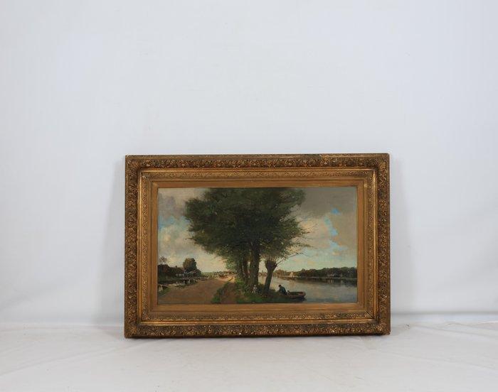 Willem Hendrik van der Nat (1864–1929) - Gezicht op de, Antiquités & Art, Art | Peinture | Classique