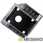 LogiLink AD0017 HDD-/SSD-behuizing 2.5  Zwart, Metallic, Verzenden