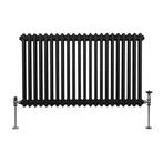 Traditionele 2 Kolom Radiator - 600 x 1012mm - Zwart, Verzenden