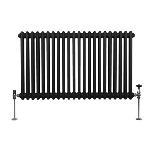 Traditionele 2 Kolom Radiator - 600 x 1012mm - Zwart, Bricolage & Construction, Chauffage & Radiateurs, Envoi