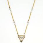 Collier avec pendentif - 18 carats Or blanc, Or jaune -