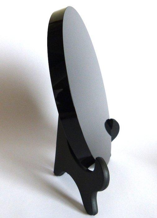 Mexicaanse zwarte obsidiaanspiegel - 18 cm- 980 g, Verzamelen, Mineralen en Fossielen