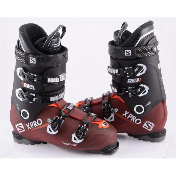 41 42 43 44 45 skischoenen SALOMON X PRO R100, DARK red, MY, Sport en Fitness, Skiën en Langlaufen, Ski, Schoenen, Gebruikt, Salomon