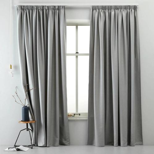 Lichtdoorlatend gordijn (140 x 270 cm) Zilver, Huis en Inrichting, Stoffering | Gordijnen en Lamellen, Nieuw, Verzenden