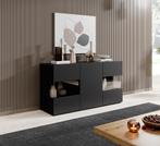 Meubella | Dressoir mat zwart hangend 120x35x60, Verzenden, Nieuw, 25 tot 50 cm, 100 tot 150 cm