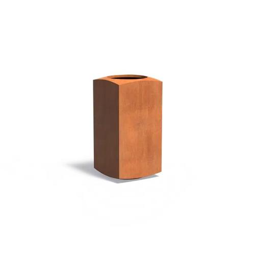 Cortenstaal plantenbak 50x50x100cm - Met bodem, Tuin en Terras, Bloembakken en Plantenbakken, 60 cm of meer, Minder dan 60 cm