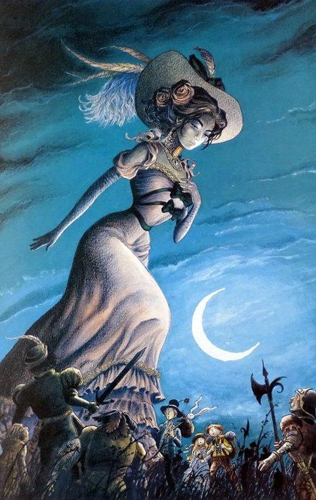 Vicomte, Laurent - 1 Offset Print - Sasmira - La Lune, Boeken, Strips | Comics