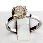 Zonder minimumprijs - Verlovingsring - 18 karaat Witgoud -