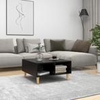 vidaXL Salontafel 60x60x30 cm bewerkt hout zwart, Huis en Inrichting, Tafels | Salontafels, Verzenden, Nieuw