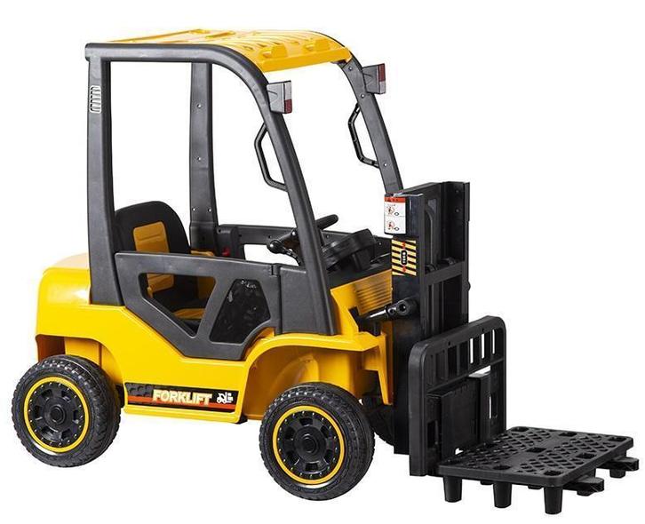 Heftruck , Vorklift, geel, eva, blueTooth, leather, 12V10ah,, Kinderen en Baby's, Speelgoed | Buiten | Accuvoertuigen, Nieuw, Ophalen of Verzenden