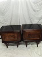 Table de chevet (2) - Bois - Comodini vintage art déco, Antiquités & Art