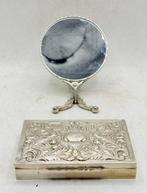 Kaptafelset (2) - Verzilverd messing - Spiegel en