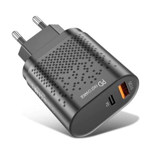 2-Poort  USB Oplader - 36W PD Fast Charging / Quick Charge, Telecommunicatie, Mobiele telefoons | Batterijen en Accu's, Nieuw