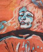 Adela Marchewka - Yvette - batik, obraz dwustronny