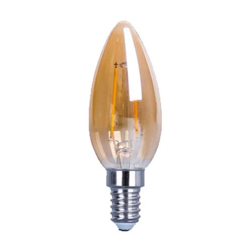 LED Gold Filament kaars E14 2W 2200K 160lm 230V - Helder -, Maison & Meubles, Lampes | Lampes en vrac