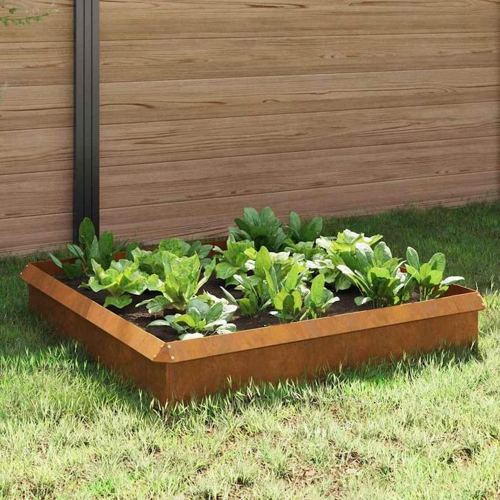 vidaXL Slakkenhekken 8 pcs Roestig Cortenstaal, Tuin en Terras, Bielzen en Borduren, Nieuw, Verzenden