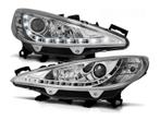 Koplamp unit  LED DRL geschikt voor Peugeot 207 Chrome, Auto-onderdelen, Verzenden, Nieuw, Peugeot