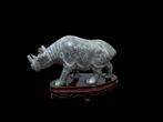 Kwarts neushoorn - Hoogte: 8.5 cm - Breedte: 15.5 cm- 0.5 kg, Antiek en Kunst