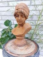 Statue, statue in cast metal female bust - 26 cm - Fonte