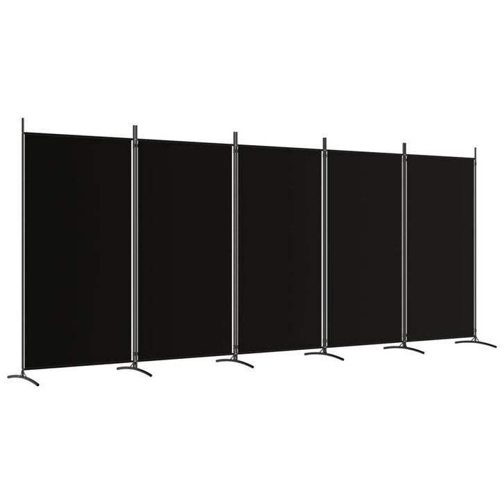 Kamerscherm 5 panelen Zwart | Retour Deal | 55% Korting, Huis en Inrichting, Woonaccessoires | Kamerschermen, Nieuw, Verzenden