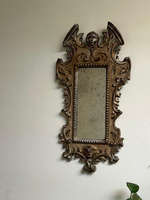 Spiegel - Hout - XXº - 63x35cm, Antiquités & Art, Antiquités | Autres Antiquités