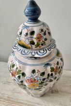 Makkum - Vase avec couvercle - Céramique - Polychrome - 30,5