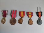 Belgique - Médaille militaire - 5 médailles de la Première, Collections