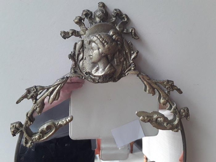 Spiegel - Metaal - Louis XVI stijl Spiegel, Antiek en Kunst, Curiosa en Brocante