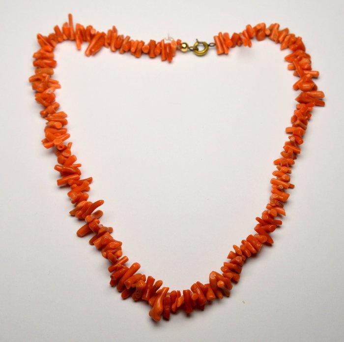 Koraal - Italië Sardinië Rode koraal - Halsketting - 19,1g, Verzamelen, Mineralen en Fossielen