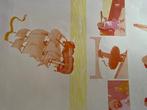 Hergé - Spectaculaire essai de couleurs, verso blanc,avec, Boeken, Nieuw