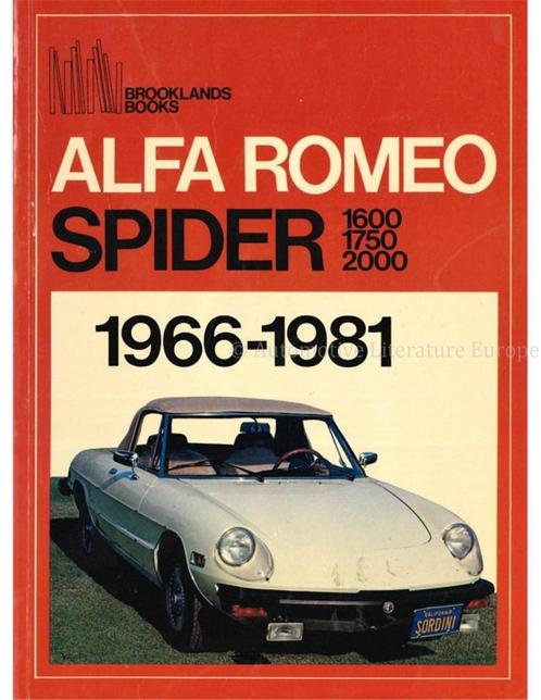 ALFA ROMEO SPIDER 1600, 1750 & 2000: 1966 - 1981, Boeken, Auto's | Boeken