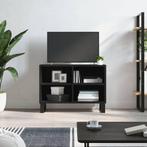 vidaXL Tv-meubel 69,5x30x50 cm bewerkt hout zwart, Huis en Inrichting, Kasten |Televisiemeubels, Verzenden, Nieuw